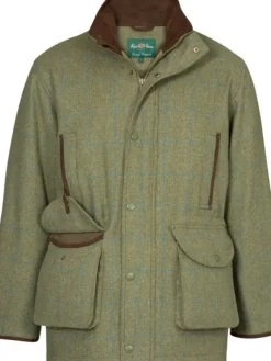 Alan Paine Men's Combrook Tweed Field Coat with Action Back