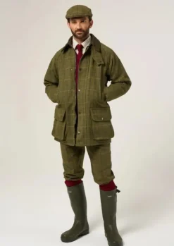 Alan Paine Men's Rutland Waterproof Tweed Shooting Coat