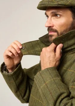Alan Paine Men's Rutland Waterproof Tweed Shooting Coat