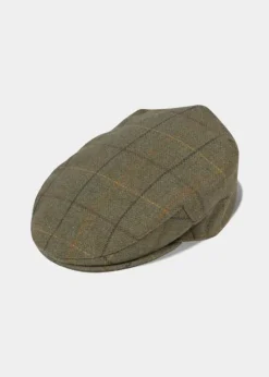 Alan Paine Men's Rutland Waterproof Tweed Flat Cap