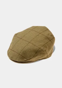 Alan Paine Men's Rutland Waterproof Tweed Flat Cap