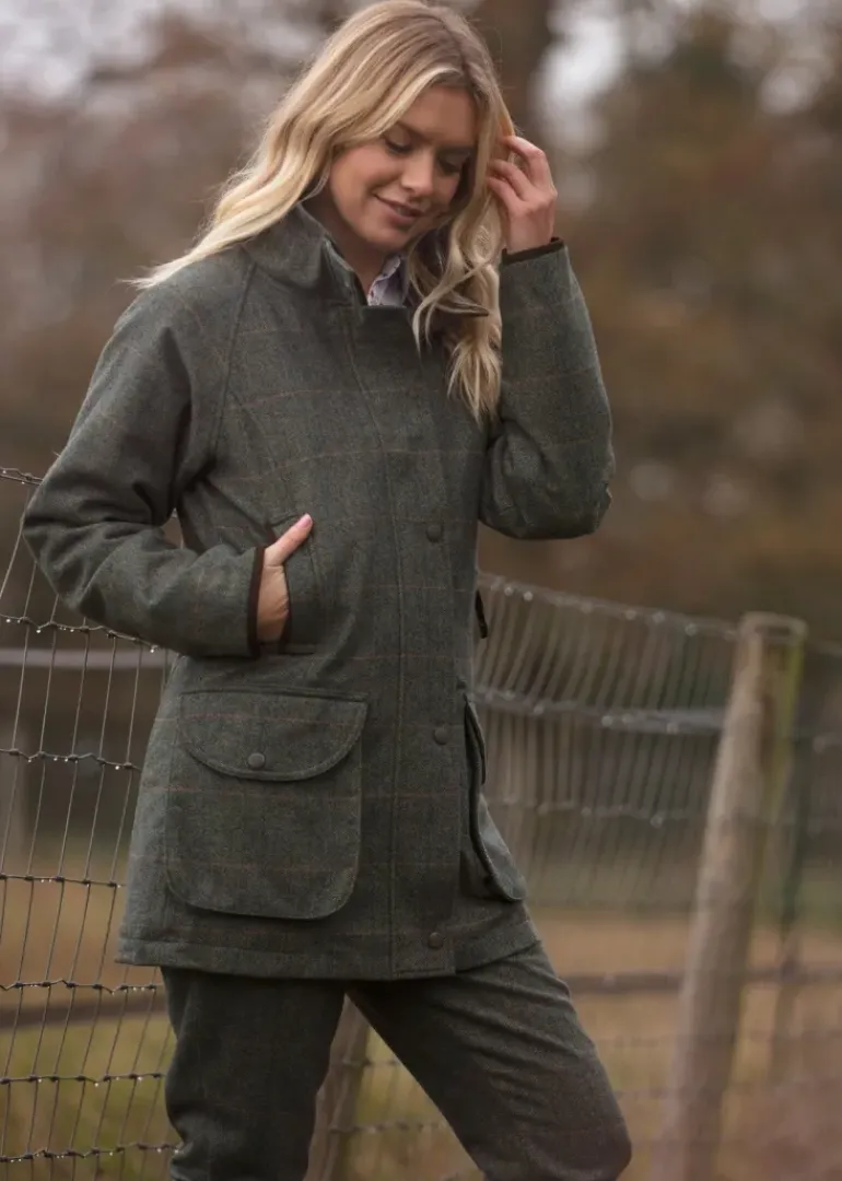 Alan Paine Women's Combrook Tweed Shooting Coat
