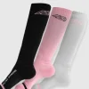 Aztec Diamond YR Pink Three Sock Pack SS25
