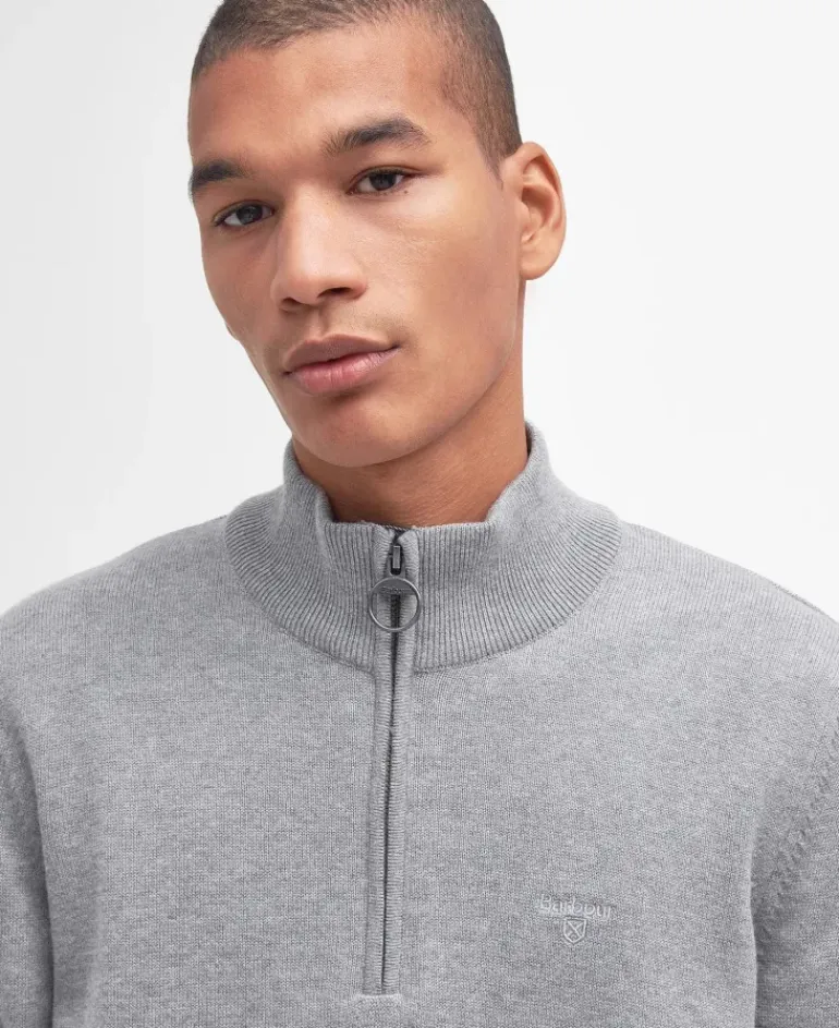 Barbour Cotton Half Zip Jumper SS24