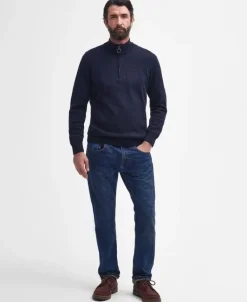 Barbour Cotton Half Zip Jumper SS24