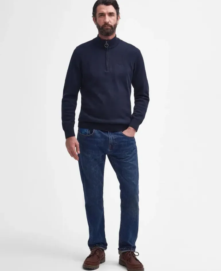 Barbour Cotton Half Zip Jumper SS24