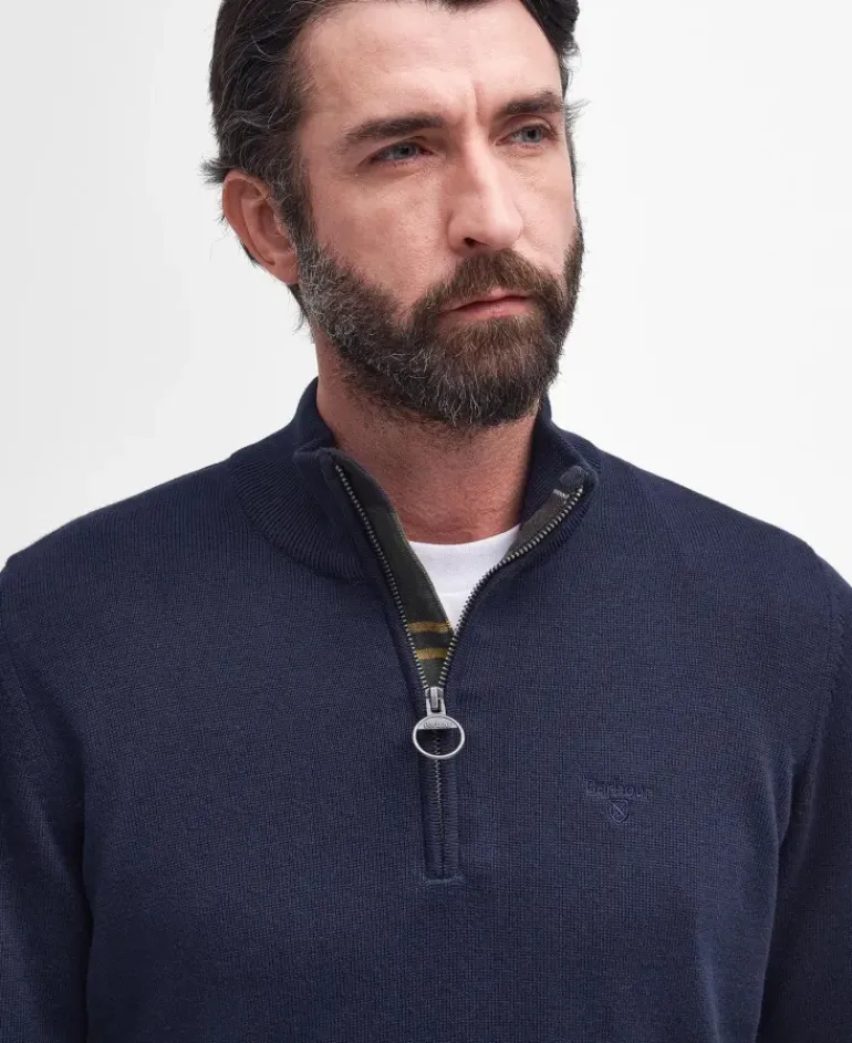 Barbour Cotton Half Zip Jumper SS24