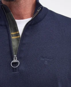 Barbour Cotton Half Zip Jumper SS24