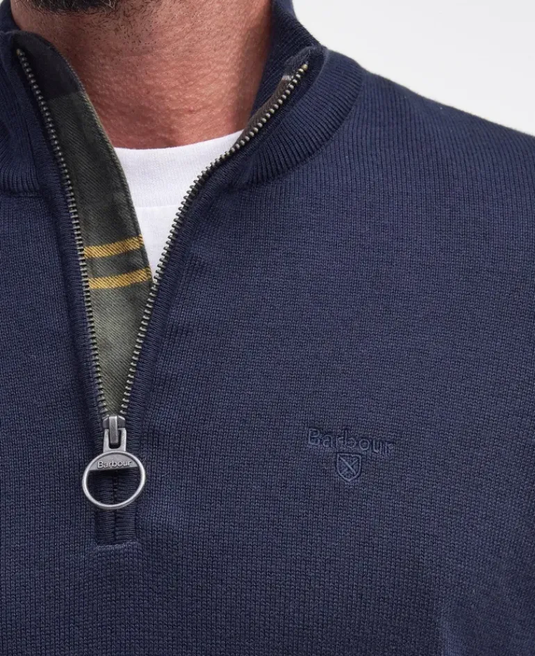 Barbour Cotton Half Zip Jumper SS24