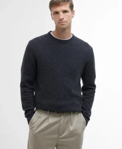 Barbour Essential Lambs Wool Crew Neck Jumper