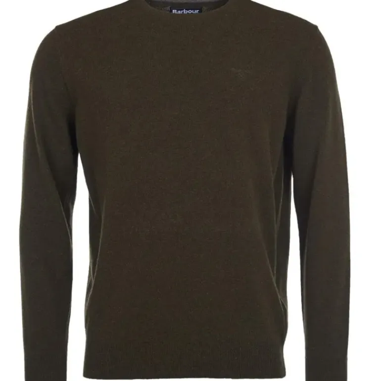 Barbour Essential Lambs Wool Crew Neck Jumper
