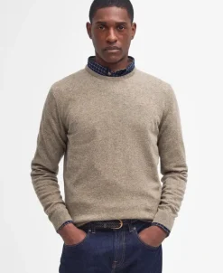 Barbour Essential Lambs Wool Crew Neck Jumper