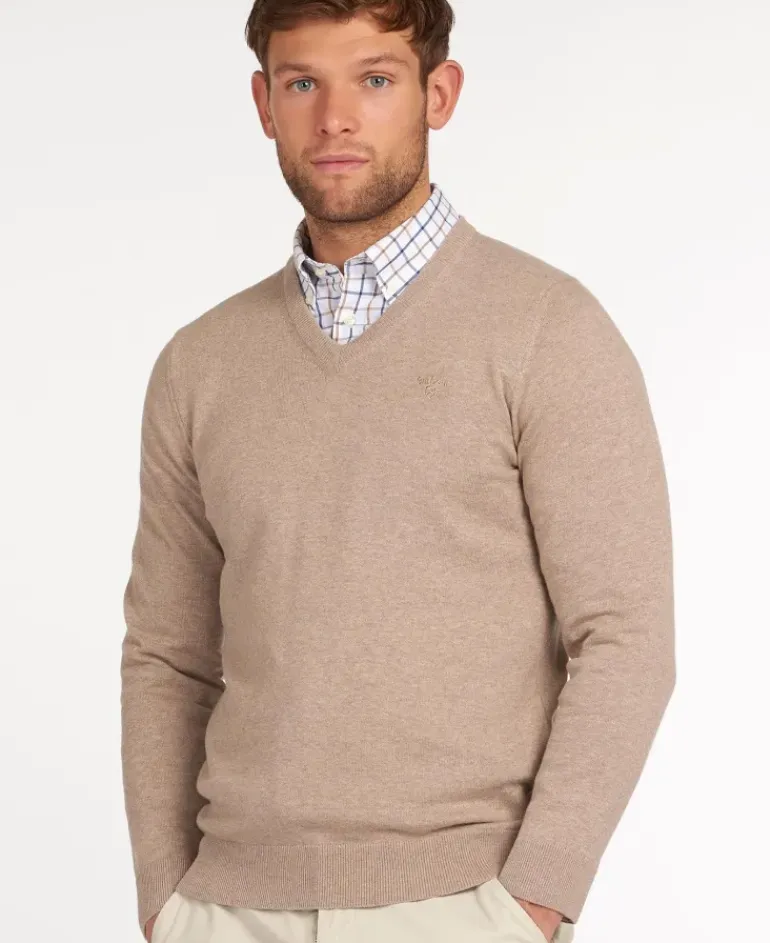 Barbour Men's Pima Cotton V-Neck Jumper