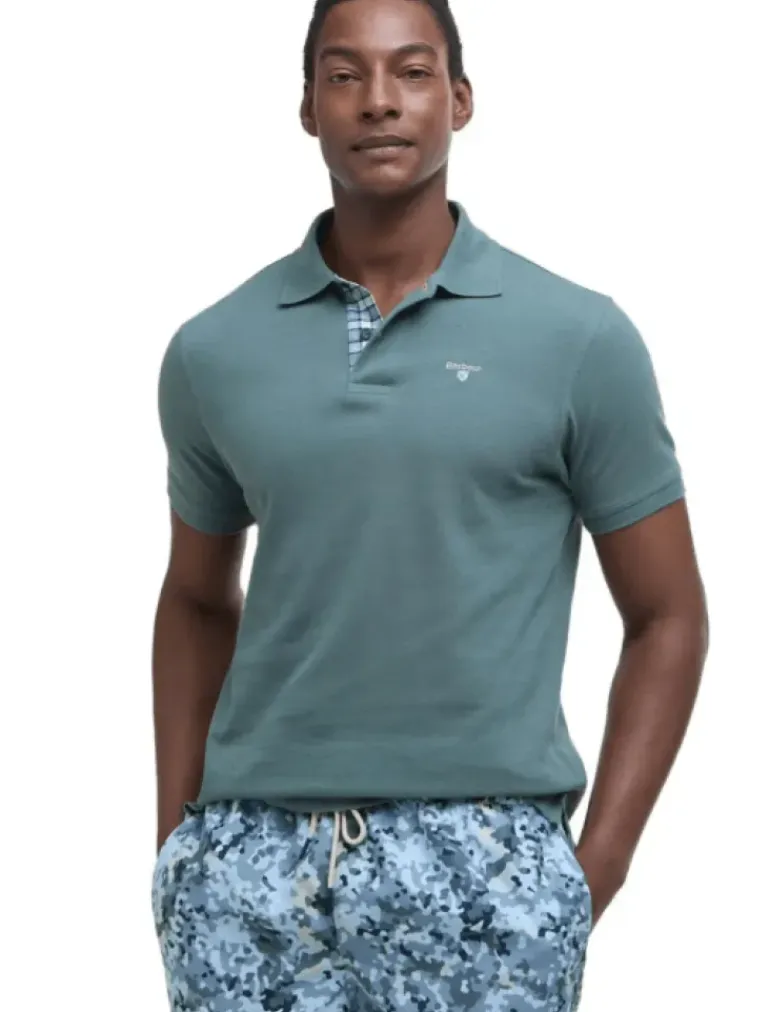 Barbour Men's Tartan Pique Polo