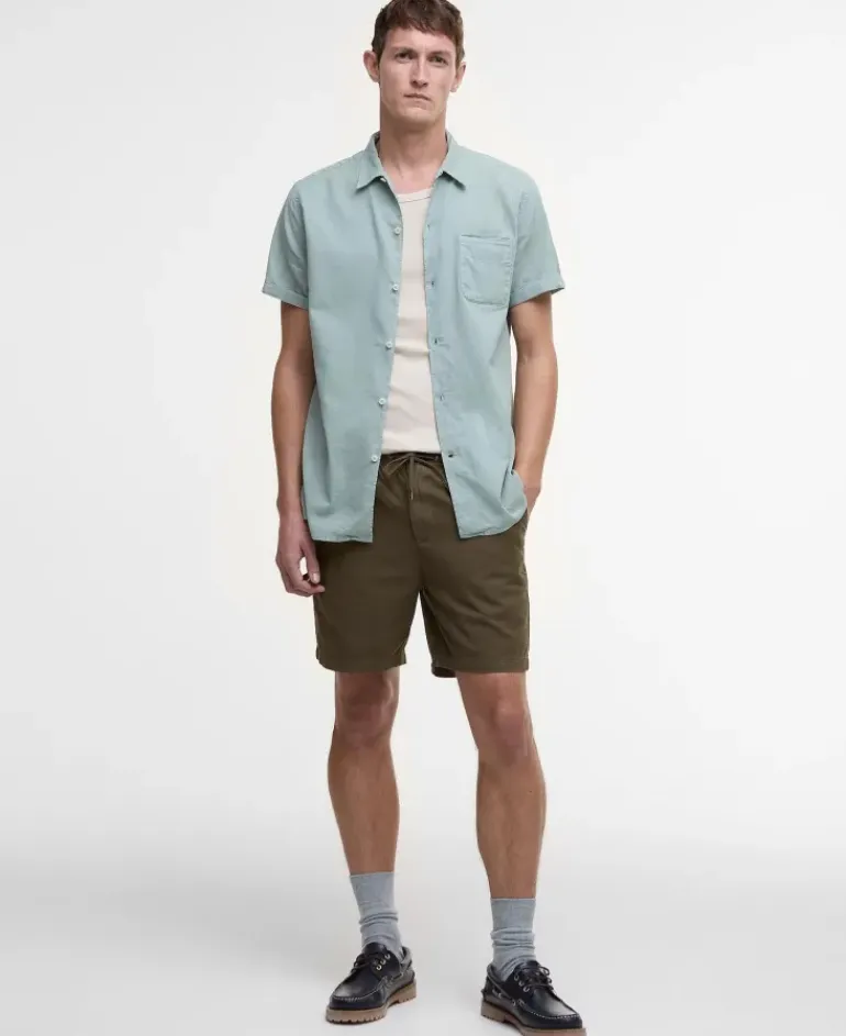 Barbour Men's Washed Oxford Relaxed Shorts SS25