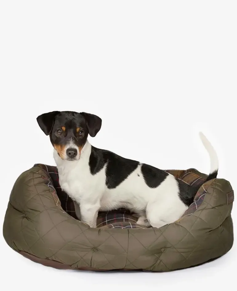 Barbour Quilted Dog Bed