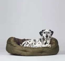 Barbour Quilted Dog Bed
