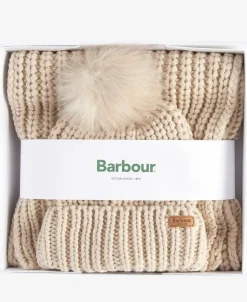 Barbour Saltburn Beanie & Scarf Gift Set