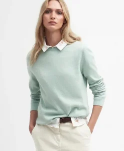 Barbour Women's Lavender Crew Neck Jumper