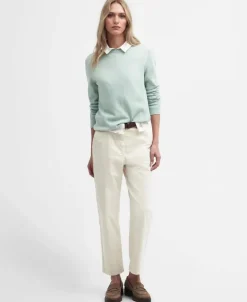 Barbour Women's Lavender Crew Neck Jumper