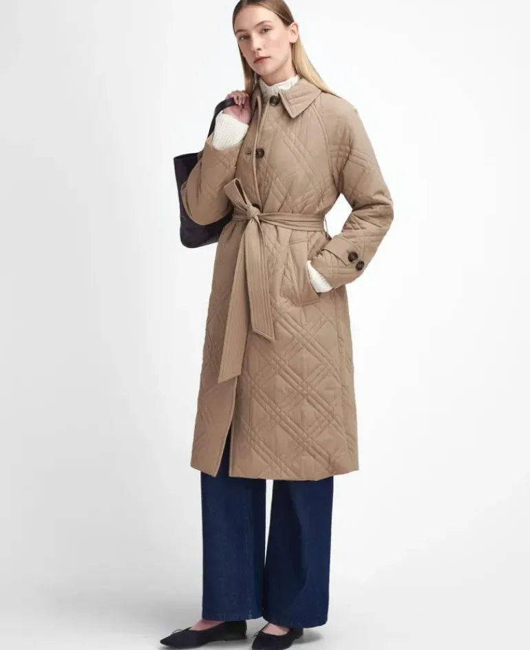 Barbour Women's Mariah Quilted Trench Coat