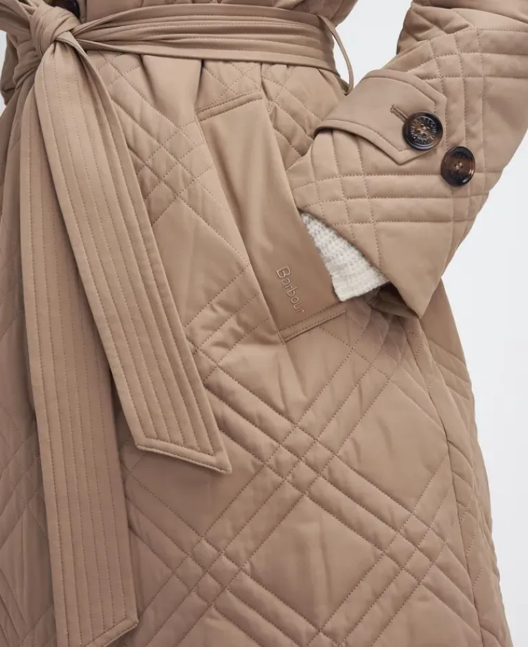 Barbour Women's Mariah Quilted Trench Coat