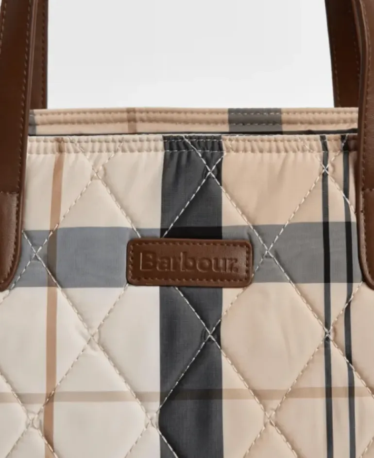 Barbour Women’s Wetherham Quilted Tartan Tote Bag SS25