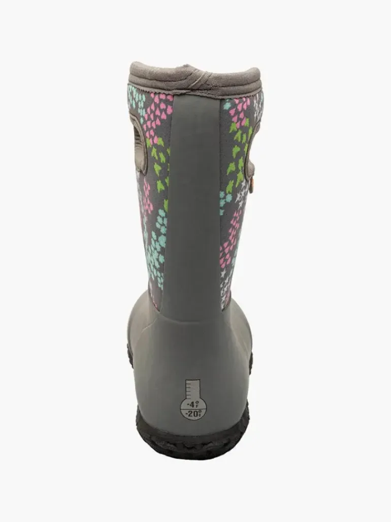 Bogs Kids York Insulated Wellington Boots - Star Heart