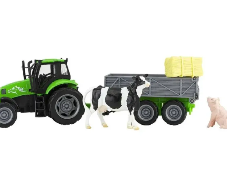 Breyer Farms Tractor & Tag-A-Long Wagon