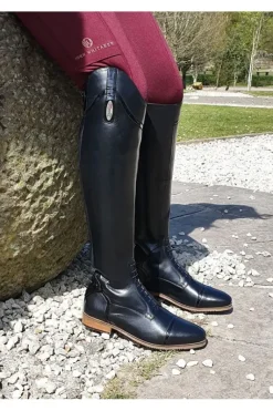 Brogini Florence Vogue Croc Field Boot - Black (SIZES 42-46)
