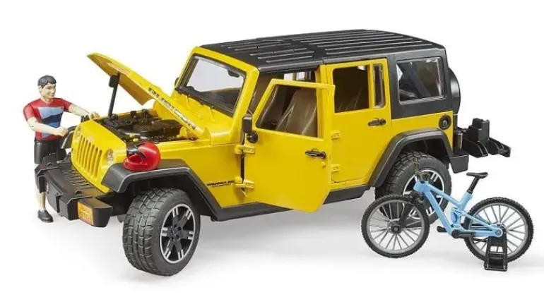 Bruder Jeep Wrangler and Bike