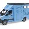 Bruder MB Sprinter Animal Transporter with Horse