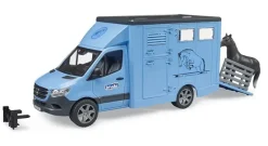Bruder MB Sprinter Animal Transporter with Horse
