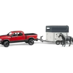 Bruder Ram 2500 Power Wagon Trailer and horses