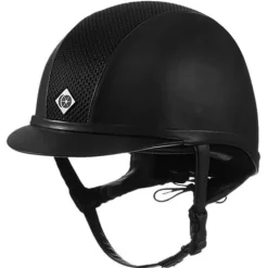 Charles Owen AYR8 Plus Leather Look Riding Helmet