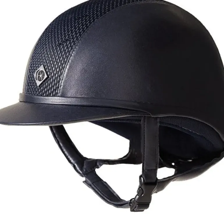 Charles Owen AYR8 Plus Leather Look Riding Helmet