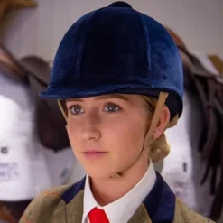 Charles Owen Fian Velvet Riding Helmet