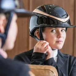 Charles Owen Halo Riding Helmet - Black Gloss