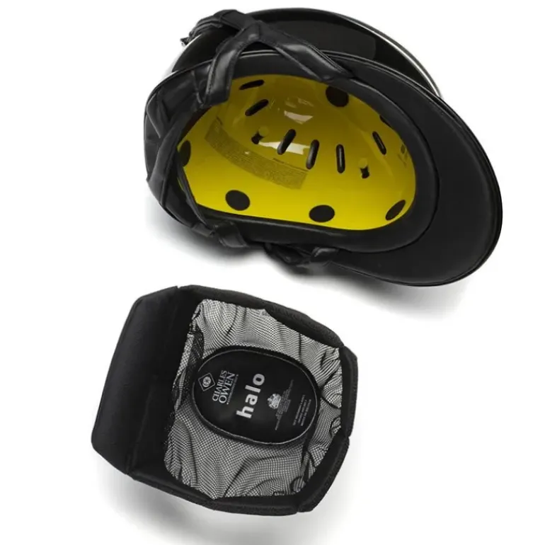 Charles Owen Halo Riding Helmet - Black Gloss