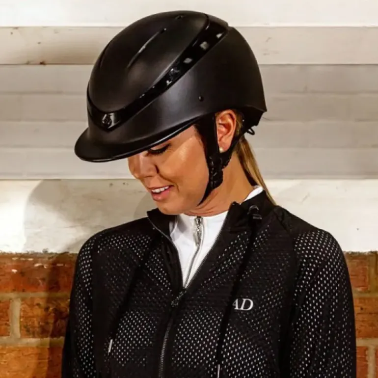 Charles Owen Luna Riding Helmet Standard Peak