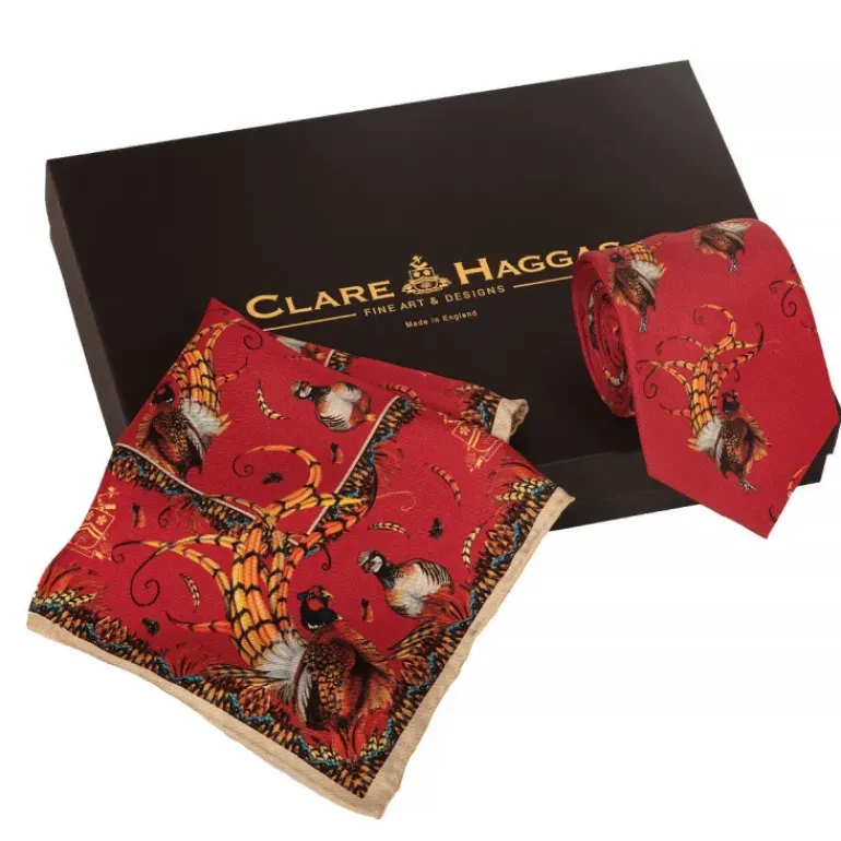 Clare Haggas Bruce Tie and Silk Square Set