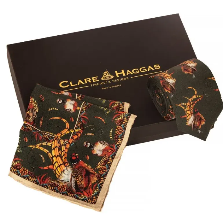 Clare Haggas Bruce Tie and Silk Square Set