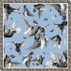 Clare Haggas Large Turf War Monochrome Blue