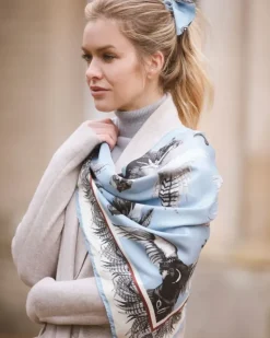Clare Haggas Large Turf War Monochrome Blue