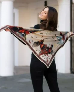 Clare Haggas Large Wing and a Prayer Large Champagne and Mulberry
