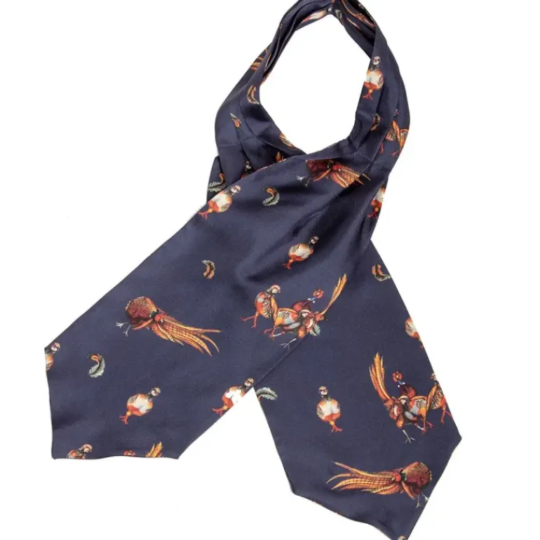 Clare Haggas Silk Game Birds Cravat