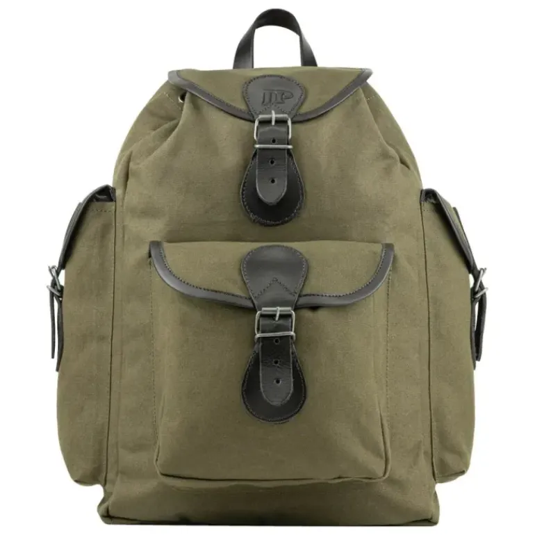 Cotton & Leather Rucksack by David Nickerson