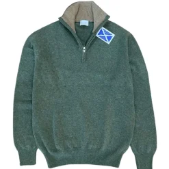 Country Ways Scotland Women's Lambswool 3/4 Zip Neck Sweater