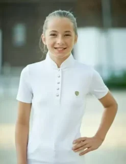 Covalliero Kids White Competition Shirt SS22