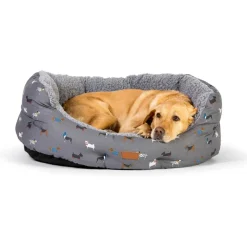 Danish Design Fat Face Marching Dogs Deluxe Slumber Bed